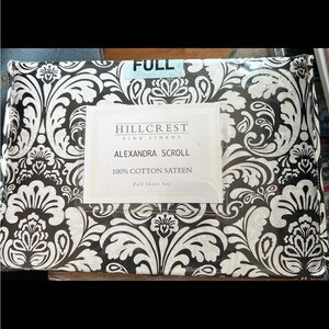 Hillcrest Fine Linens Full Sheet Set Cotton Sateen